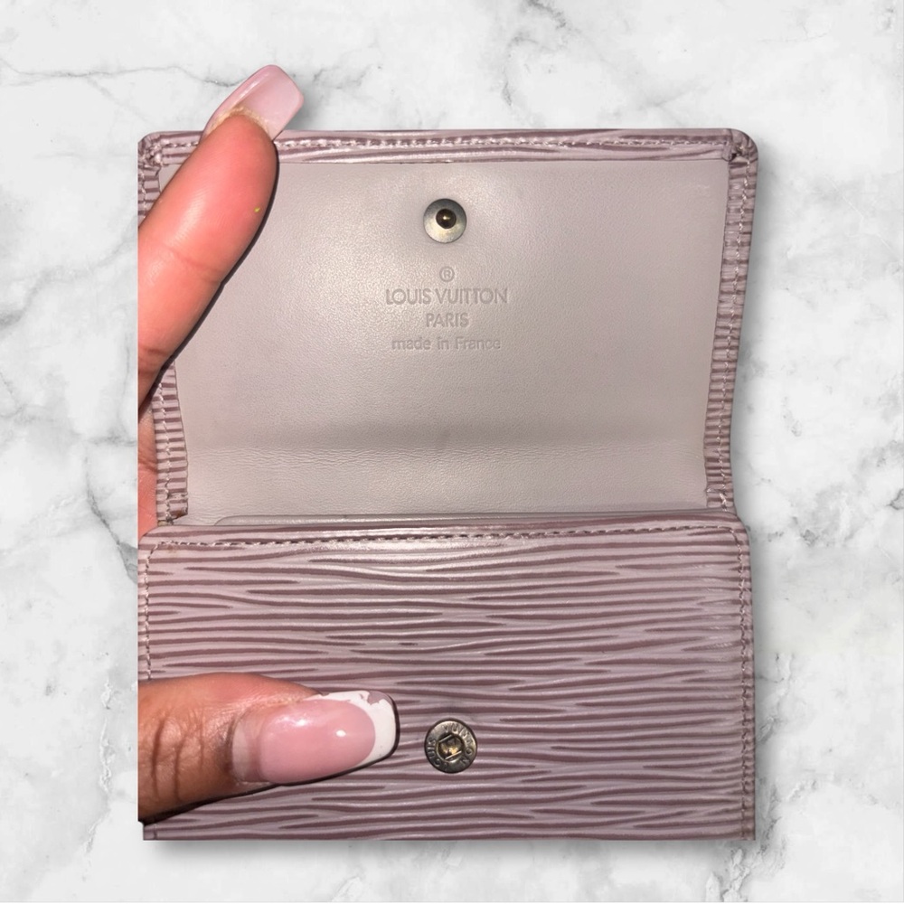 Louis Vuitton Elise  epi wallet (lilac) - Picture 7 of 9